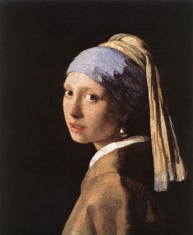 VERMEER VAN DELFT, Jan Girl with a Pearl Earring er oil painting picture